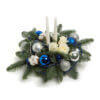 Новогодняя композиция из нобилиса, свечек и декора